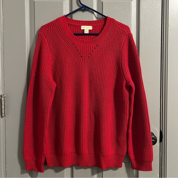 Appleseed's Sweaters - Appleseed's Red Classic Crewneck Sweater
